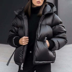 Piumino Donna Invernale Caldo Bubble Coat Moda Streetwear di Tendenza con Cappuccio - Product Image 5