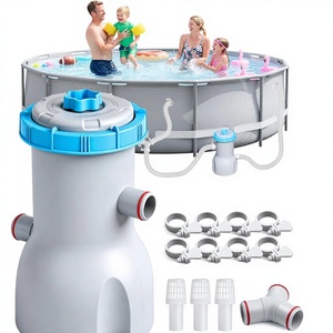 <span class=keywords><strong>Pompe</strong></span> de filtration <span class=keywords><strong>pour</strong></span> <span class=keywords><strong>piscine</strong></span> hors sol |   Économie d'énergie, double <span class=keywords><strong>action</strong></span>, accélère le débit d'eau, capture les débris, améliore la clarté | - Product Image 1