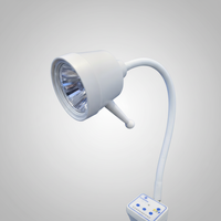 Lampe d'examen chirurgical mobile à LED avec poulie silencieuse et panier de rangement |   Équipement d'éclairage médical