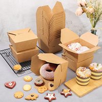 Meilleures ventes d'usine : Boîtes à emporter en papier kraft jetables avec pelliculage mat pour sushis et aliments pour bébés