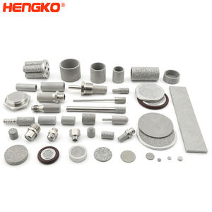 HENGKO 1 Micron 10 Inch Filter 316L RVS Gesinterd Poreus Metaalfilter Gesinterd Inox Filter - Product Image 1
