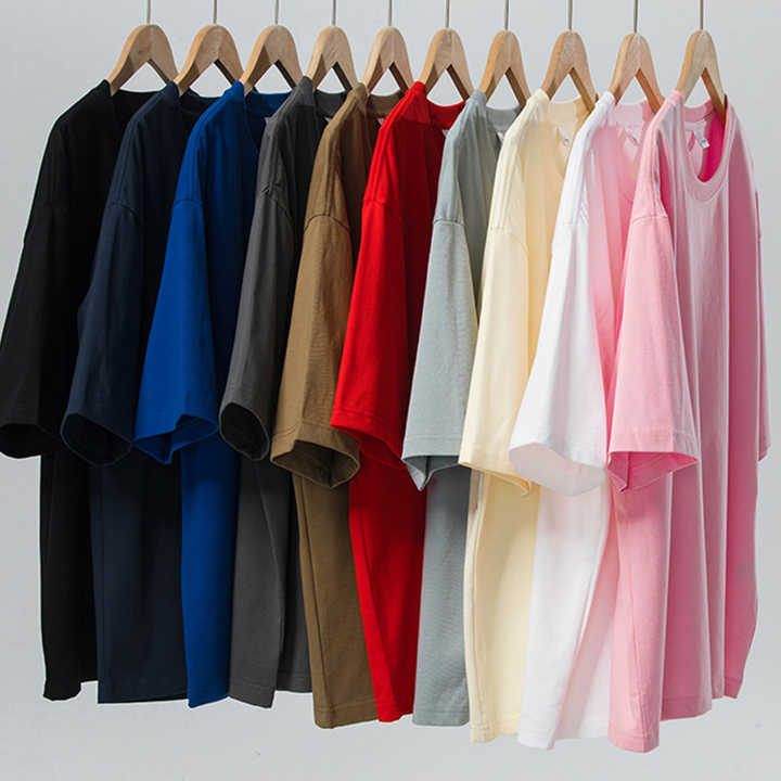 Wholesale 100% Cotton Casual Summer t Shirts Loose Casual Oversized ...