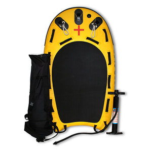 Vente en gros, planche de sauvetage gonflable jaune à point de chute, traîneau de sauvetage, planche à pagaie de sauveteur pour compagnon de surf, jet ski - Product Image 1