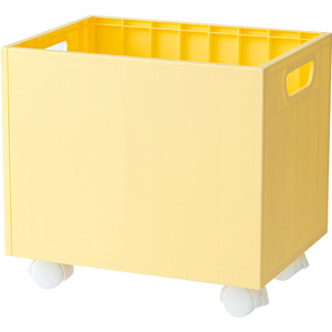 Storage Box Bin With Wheels Rectangle PP Plastic 5L Capacity Standing Type For Classroom Book Storage Easy Cleaning - Product Image 1