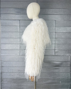 Premium White Curly Mongolian Lamb <strong>Fur</strong> Shrug Women 100% Real Tibetan Sheep <strong>Fur</strong> <strong>Bolero</strong> Genuine Tan Sheep <strong>Fur</strong> Short <strong>Jacket</strong> - Product Image 4