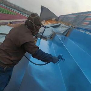 Revêtement de pavage en polyurée pulvérisé pour sols et toitures de chantier, utilisé pour l'étanchéité - Product Image 1