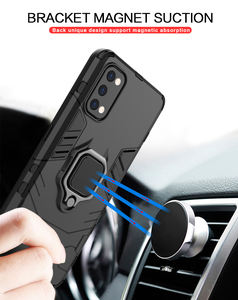 Funda Trasera para Realme 7 Pro, Funda Protectora de TPU Suave y PC Rígido con Anillo Magnético para Coche, Accesorios para Celular - Product Image 3
