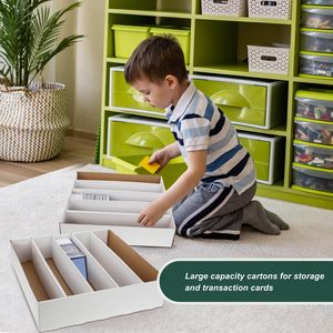 กล่องบรรจุภัณฑ์กระดาษลูกฟูกคุณภาพสูงสำหรับเก็บการ์ดเกม พร้อมแผ่นกั้นกระดาษแข็งกันน้ำ คุณสมบัติเคลือบด้าน - Product Image 4