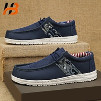 Sepatu Loafer Ringan Hebo, Sepatu Kasual Kanvas Pria, Sepatu Kasual Pria Grosir, Sepatu Kasual Custom