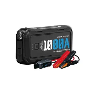 J1201 1000A 10000mAh Emergency Battery Booster 12v Portable Car Power Bank Jump Starter With LED Light