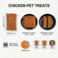 Friandises à mâcher pour chiens, bâtonnets de poulet riches en protéines, sans céréales, pour le nettoyage des dents et l'entraînement, vente en gros, fabrication OEM/ODM