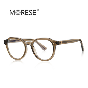 Occhiali da vista Morese 2228 TR90 con montatura a inserto, da <span class=keywords><strong>uomo</strong></span>, stile letterario, con protezione dalla luce blu e UV, lenti trasparenti, per computer - Product Image 4