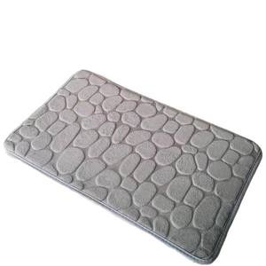 Tapis de sol rectangulaire en polaire corail pour couloir, paillasson absorbant antidérapant lavable en machine, couleur unie pour entrée - Product Image 2