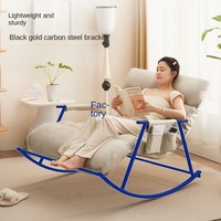 2025 Fauteuil de relaxation moderne pour adulte, deux places, double balancelle, pliable, imperméable, hauteur réglable, confort doux, type pouf
