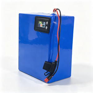 Boîtier de batterie au lithium LiFePO4 12V/48V/72V avec affichage d'état, câbles de connexion rouge et noir, cellule de batterie 16 kWh pour appareils portables - Product Image 3
