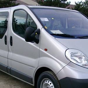 Deflettori Finestrini 2 Pezzi per Opel <span class=keywords><strong>Vivaro</strong></span>, Vauxhall <span class=keywords><strong>Vivaro</strong></span>, Renault Trafic, Nissan Primastar 2001-2014, Protezioni Antipioggia Oscurate con Nastro Adesivo - Product Image 3