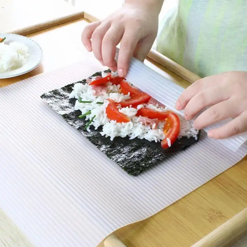 Multifunctionele Siliconen Sushi Mat Handig En Herbruikbaar Sushi Mat Opvouwbare Sushi Rolling Mat Voor Keukengereedschap