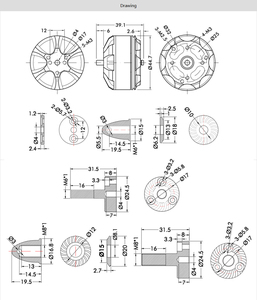มอเตอร์โดรน T-MOTOR MN4010 Kv370 475 580 ใหม่ สำหรับโดรนจีน รับน้ำหนักได้ 5 กก. บินได้นาน กำลังสูง - Product Image 5