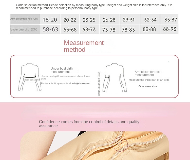 ZOYIAME BBL Upper Arm Shaper for Women Post-Surgical Thin Back Sculpting Breast Open Bust Lipo Fajas Colombianas with Sleeves