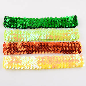 رباط رأس بترتر ، رباط رأس مطاطي لامع على الموضة للمراهقات والفتيات حزمة كرة لينة للكرة الطائرة رقص كرة السلة - Product Image 5