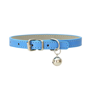 Vente en gros de <span class=keywords><strong>collier</strong></span> de clochette de <span class=keywords><strong>chat</strong></span> en cuir PU de luxe <span class=keywords><strong>collier</strong></span> de <span class=keywords><strong>collier</strong></span> pour animaux de compagnie réfléchissant simple multicolore durable - Product Image 3