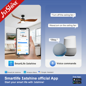 Ventilador de Techo Inteligente 1stshine con Control por Voz Mediante Aplicación Wifi, Aspas de ABS Inteligentes, Control Remoto OEM/ODM, <span class=keywords><strong>Ahorro</strong></span> de Energí<span class=keywords><strong>a</strong></span>, con Luz LED - Product Image 6