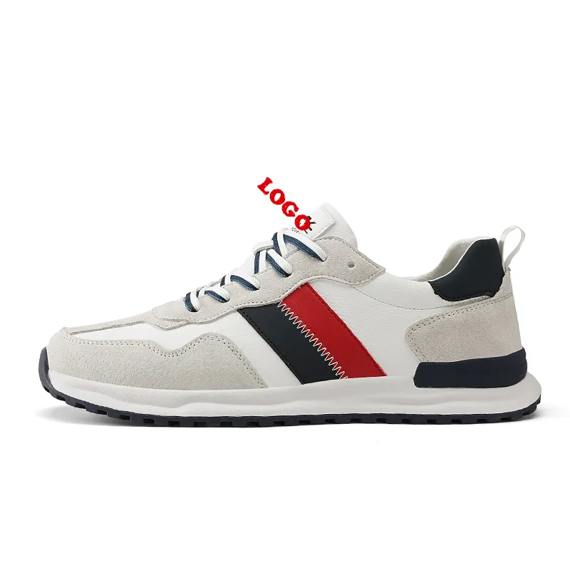 Logo personalizzato uomo design mocassini moda uomo tennis scarpe bianche casual running training Sneakers produttore