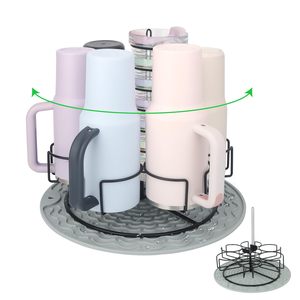 Organizador de Botellas de Agua, Escurridor para Vasos Stanley de 40 oz, Giratorio 360°, para Vasos Stanley, Owala, Yeti, Simple y Moderno - Product Image 1