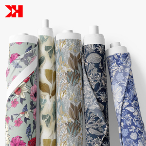 Kahn cotton hữu cơ tự do London Tana vải cỏ in cho váy của cô gái - Product Image 1