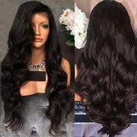 Perruque RUILI en cheveux humains naturels, qualité 12A, cuticules alignées, ondulée, style vietnamien, avec dentelle 13x4 HD transparente, sans colle