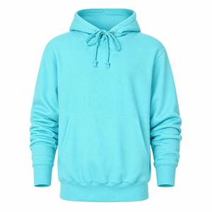 Sudadera con Capucha Turquesa para Mujer, con Cuello Alto y Cordones Ajustables, Corte Holgado, para Colecciones de Ropa Urbana y Deportiva - Product Image 1