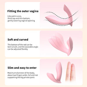 10種類の振動モード アプリリモコン デュアル刺激 内部パルス 外部振動 ウェアラブル バレットバイブレーター - Product Image 4