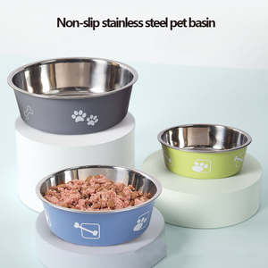 Tigelas Premium de Aço Inoxidável com Parede Dupla para Pets, Com <span class=keywords><strong>Base</strong></span> de Borracha Antiderrapante, Alimentadores para Cães e Gatos - Product Image 4