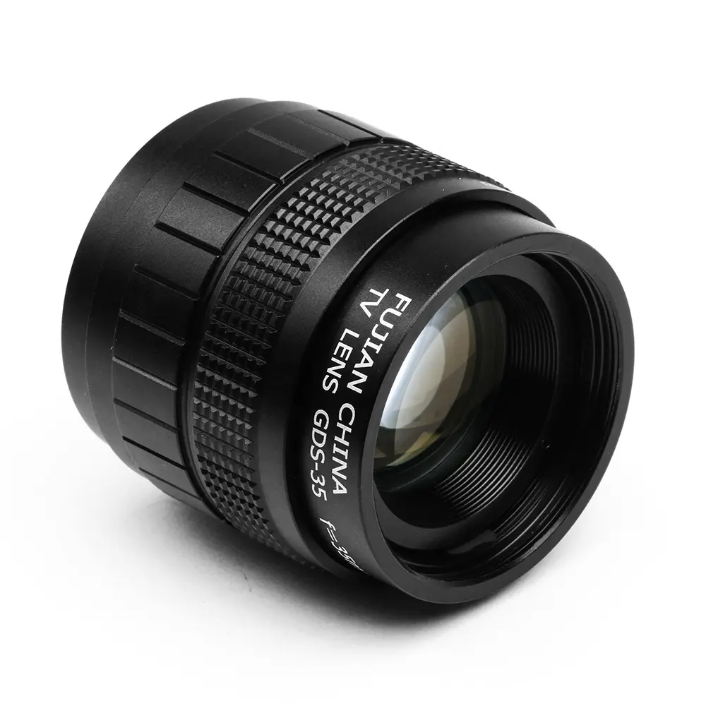 OEM C montaje CCTV lente 35 mm F 1,7 Manual lentes para Sony para Nikon Fuji cámara sin espejo de Metal + vidrio óptico