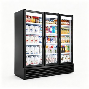 Vitrine de présentation à 3 portes avec grande capacité pour la mise en valeur de produits de boissons en grande quantité - Product Image 1