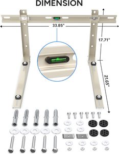 ขายึดเครื่องปรับอากาศแบบ<span class=keywords><strong>ต</strong></span>ิดผนังสำหรับภายนอกอาคาร 2 แรงม้า 18000 บีทียู เคลือบผงกันสนิม - Product Image 2