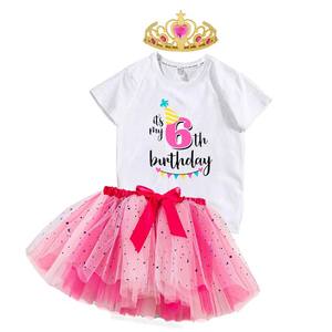 Productos de Moda para Bebés, Niños Pequeños, Niñas, Conjunto de 3 Piezas de Algodón, Top, Primer Cumpleaños, Tutú de <span class=keywords><strong>Mickey</strong></span>, DGHB-030 - Product Image 5