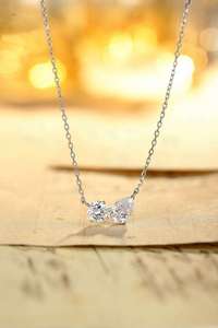 Collier pendentif en diamant de laboratoire de luxe pour femmes, or rose, or blanc, argent, bijoux fins élégants de créateur, accessoire - Product Image 6