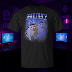 T-shirt Huh Silly Cat Meme Oddly Bootleg Dank Memes - Product Image 3
