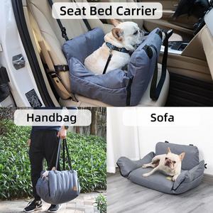 Luxury Ultra Soft Pet <b>Dog</b> Car <b>Travel</b> <b>Bed</b> Portable Oxford and Polyester Material with Animal Print Washable Car Seat Cover - Product Image 3