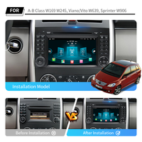 Reproductor Multimedia para Auto 2DIN con Android KLYDE 7, Navegación GPS, Control del Volante, Cámara de Reversa AHD para BENZ Clase A-B