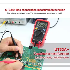 Multimètres de poche UNI-T UT33A+ UT33D+ UT33C+ UT33B+ - Voltmètre AC, testeur de résistance, multi-usages - Product Image 2