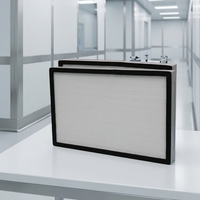 Filtres de climatisation H13 H14, filtre HEPA à cadre en aluminium pour hotte à flux laminaire