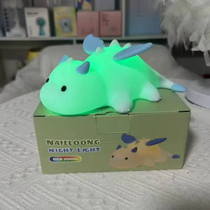 Современный многофункциональный сенсорный светодиодный ночник 5В «Новый маленький молочный дракон» с теплым белым светом и милыми силиконовыми крыльями для гостиной - Product Image 5