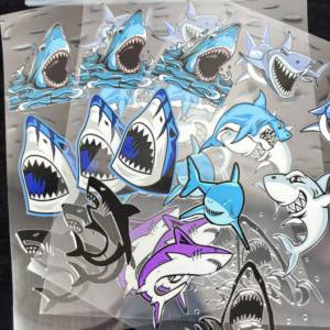 Nuevo estilo de impresión de transferencia de PET UV DTF Cup Wraps con dibujos animados P <span class=keywords><strong>AUL</strong></span> y Shark Stickers para vasos de vidrio Wrap Bulk - Product Image 3