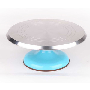 Baking Turntable 12 Inch Aluminum Alloy Top Plastic Base Round Cake Decorating Tool For Baking - Product Image 2
