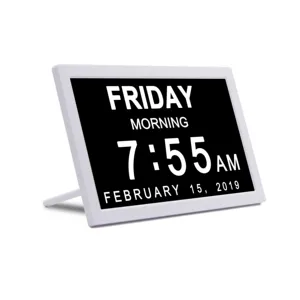 Пакистанская продукция настенный будильник цифровые часы день месяц Аналоговые часы с цифровым календарем день и Дата часы