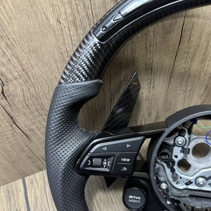 Volant en fibre de carbone personnalisé au <span class=keywords><strong>prix</strong></span> d'usine pour <span class=keywords><strong>Audi</strong></span> RS4 <span class=keywords><strong>RS</strong></span> R8 RS3 C7 S3 B8 B9 A3 A4 A5 A6 A7 Q3 Q5 Q7 S4 S5 S6 S4 avec LED - Product Image 2