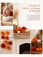 Décoration de citrouille floquée personnalisée, décoration de table pour Halloween, Thanksgiving et la récolte