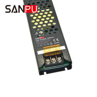 Alimentation électrique AC-DC SANPU 150W 12V à sortie unique pour usage industriel, entrée 100-240VAC, 12A, éclairage LED pour caméra, CE ROHS pour IP40